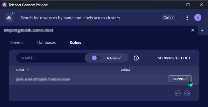 Teleport Connect K8s